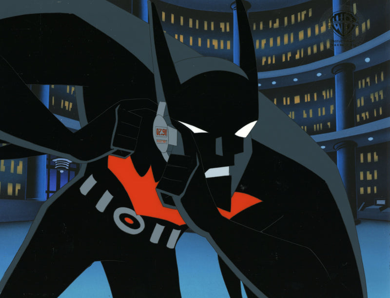 Batman Beyond Original Production Cel with Matching Drawing: Batman