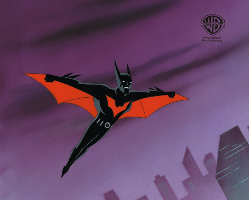 Batman Beyond Original Production Cel with Matching Drawing: Batman