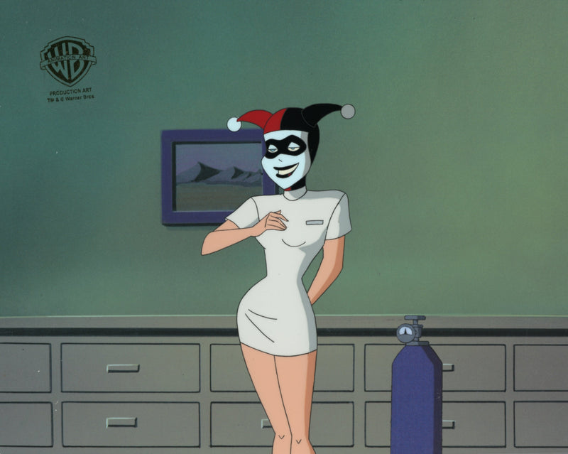 The New Batman Adventures Original Production Cel with Matching Drawing: Harley Quinn