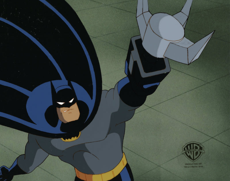 Batman The Animated Series Original Production Cel with Matching Drawing: Batman