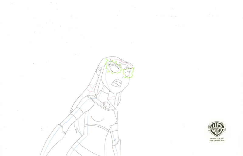 Teen Titans Original Production Drawing: Starfire