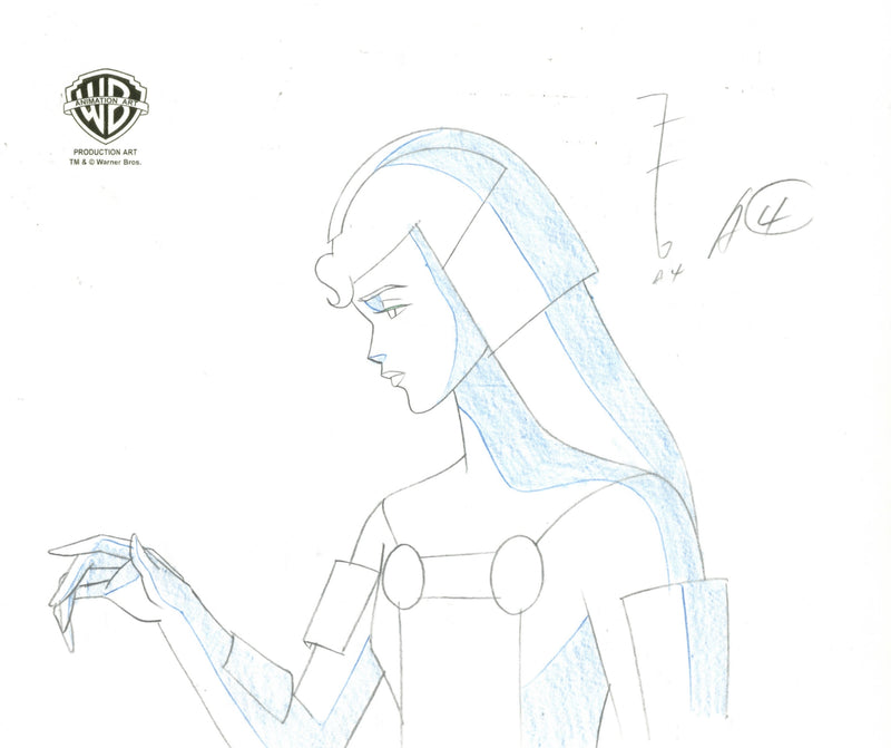 Superman The Animated Series Original Production Drawing: Lara