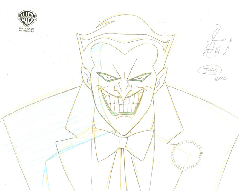 Static Shock Original Production Drawing: Joker