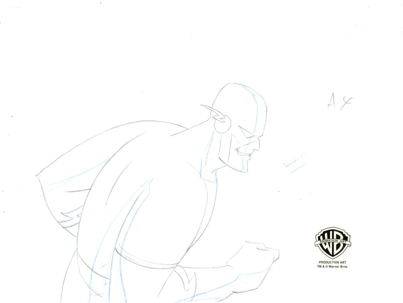 Superman The Animated Series Original Production Drawing: The Flash