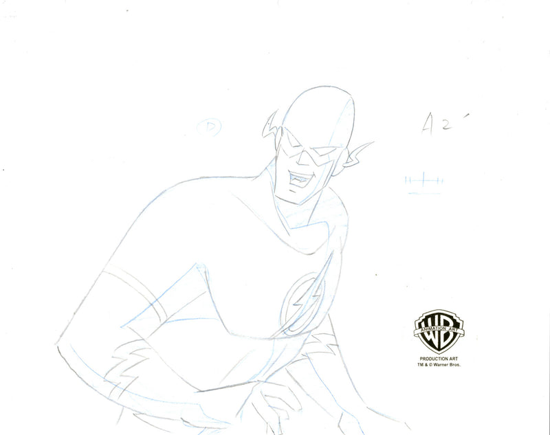 Superman The Animated Series Original Production Drawing: The Flash