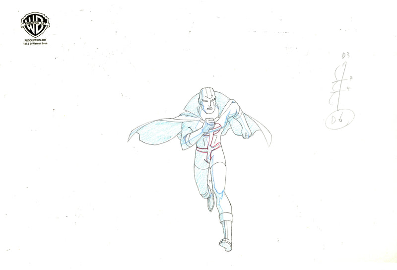 Justice League Unlimited Original Production Drawing: Red Tornado