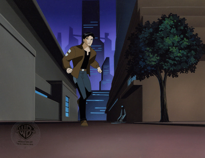 Batman Beyond Original Production Cel on Original Background with Matching Drawings: Terry McGinnis