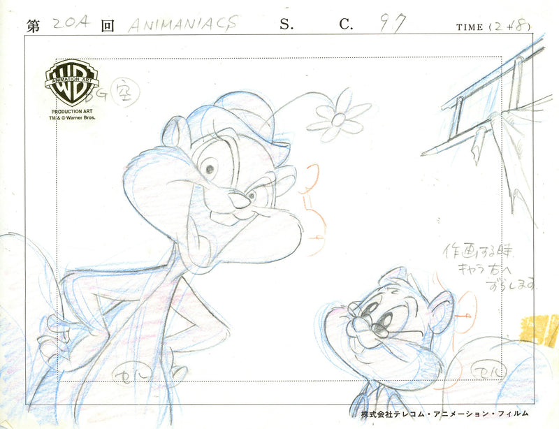 Animaniacs Original Production Drawing: Charon