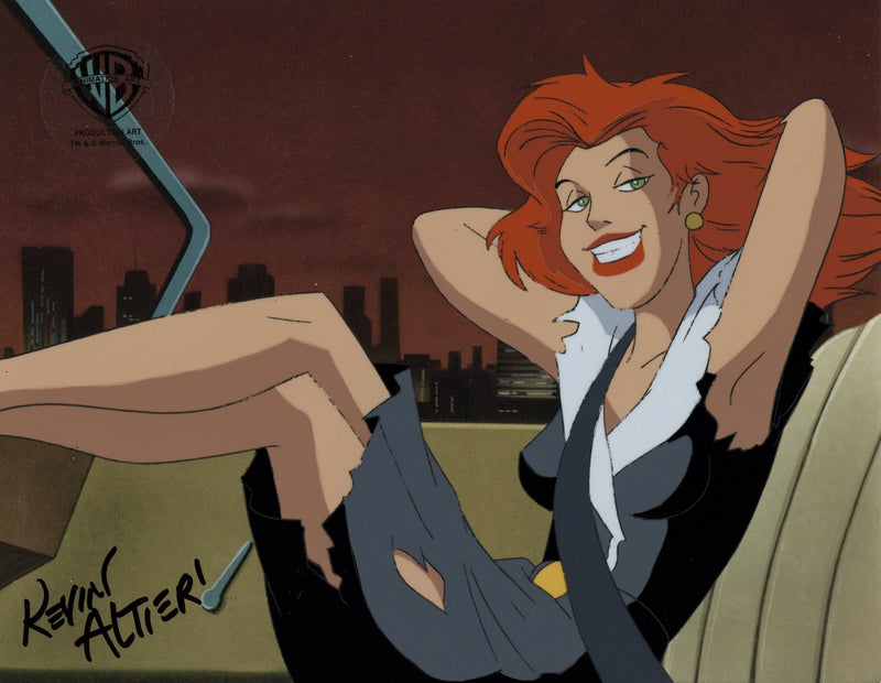 Batman The Animated Series Original Production Cel Signed By Kevin Altieri: Veronica Vreeland