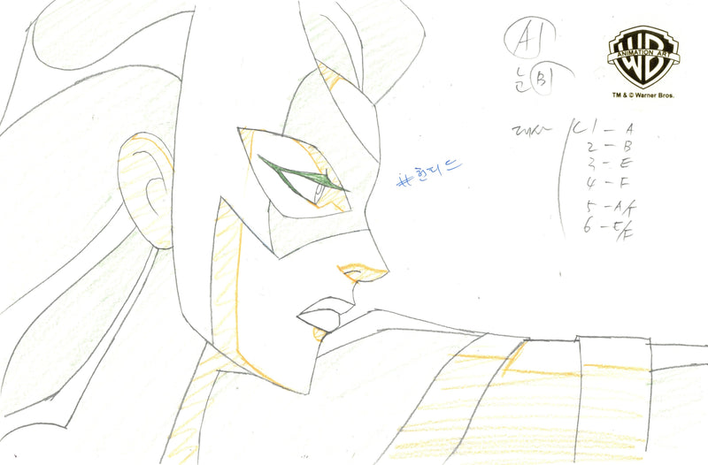 Justice League Unlimited Original Production Drawing: Huntress