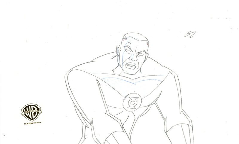 Justice League Original Production Drawing: Green Lantern