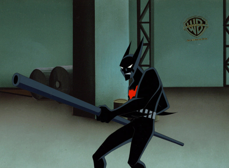 Batman Beyond Original Production Cel with Matching Drawing: Batman