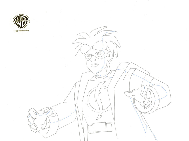 Static Shock Original Production Drawing: Static