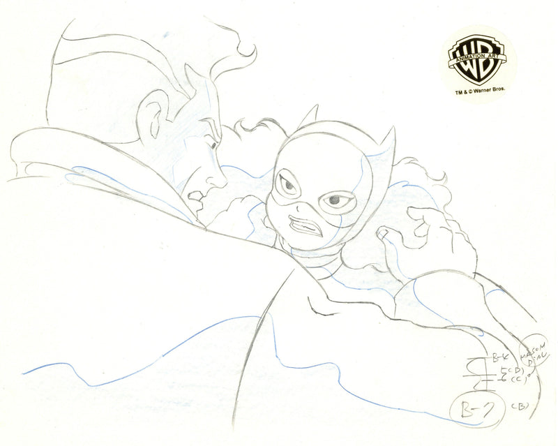 Batman The Animated Series Original Production Drawing: Batgirl, Gil Mason