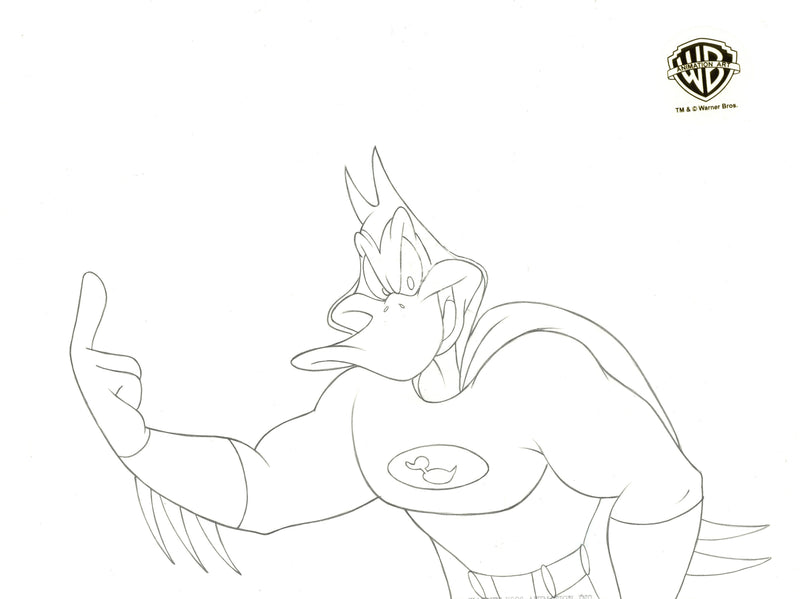 Looney Tunes Original Production Drawing: Batduck