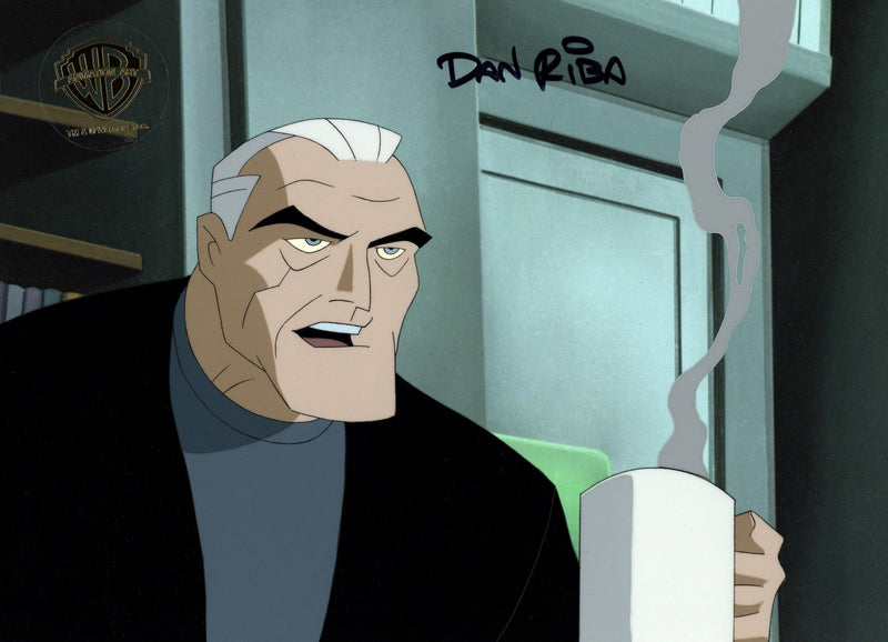 Batman Beyond Original Production Cel Signed by Dan Riba: Bruce Wayne