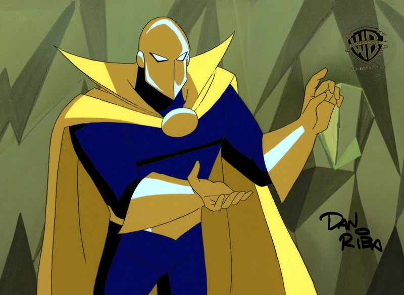 Superman The Animated Series Original Production Cel Signed by Dan Riba: Dr. Fate