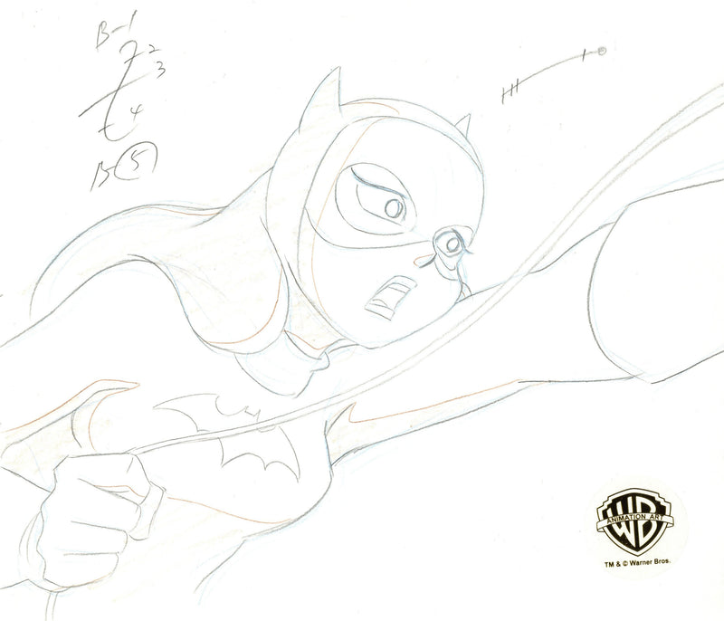 Batman The Animated Series Original Production Drawing: Batgirl