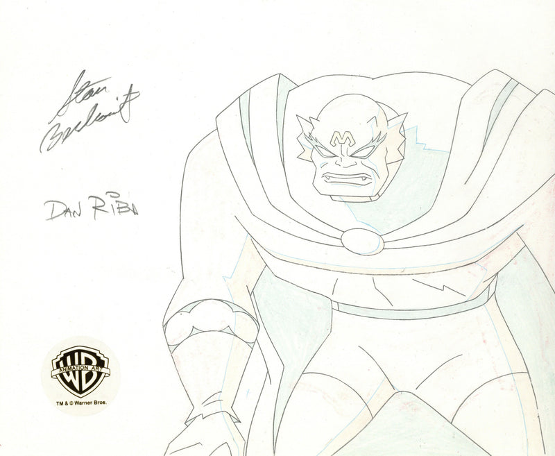 The New Batman Adventures Original Production Drawing Signed by Dan Riba and Stan Berkowitz: Etrigan