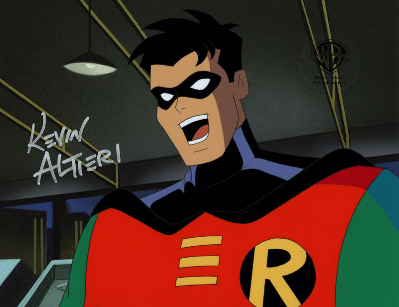 Batman The Animated Series Original Production Cel Signed By Kevin Altieri: Robin