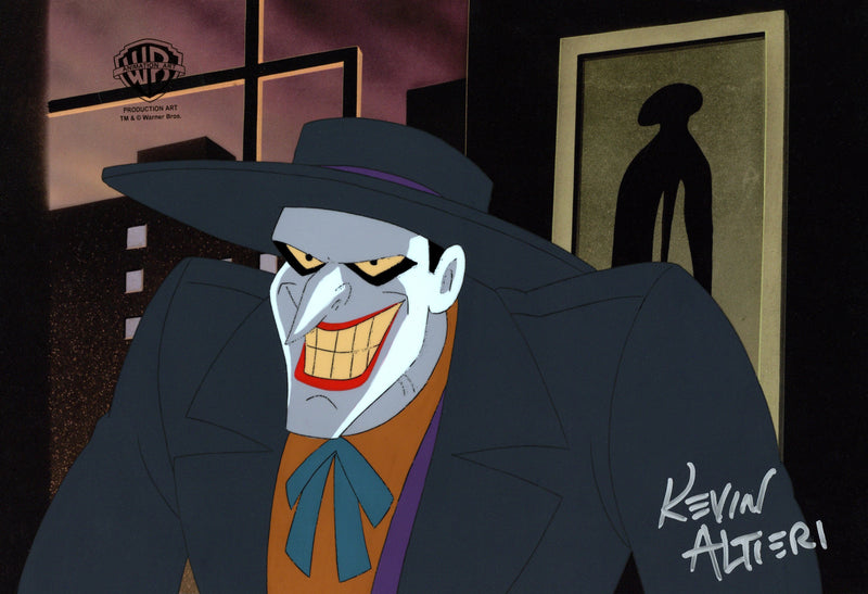 Batman: Mask of the Phantasm Original Production Cel Signed By Kevin Altieri: Joker