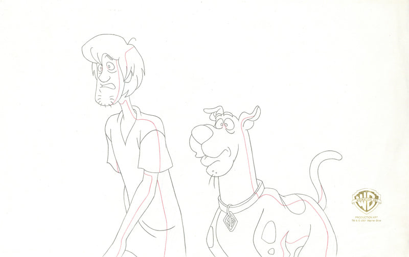 What's New, Scooby-Doo? Original Production Drawing: Shaggy, Scooby