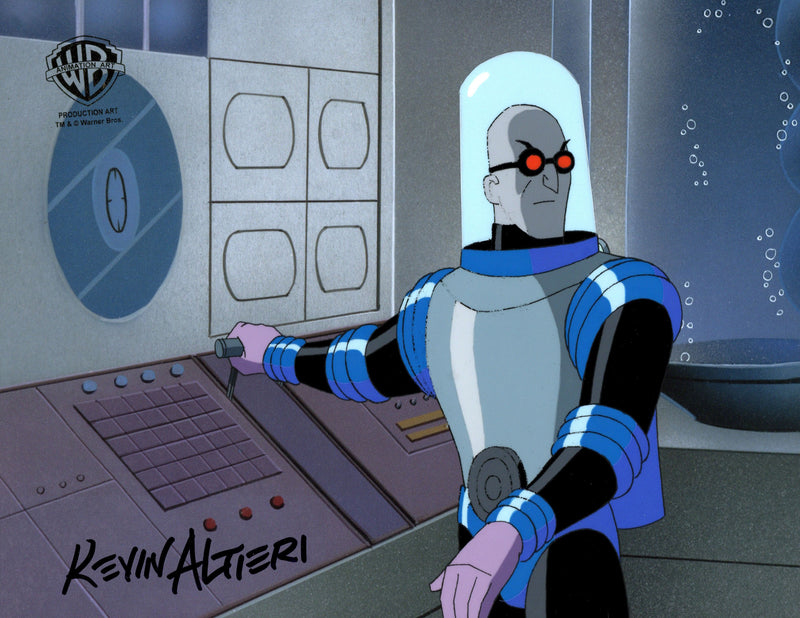 Batman The Animated Series Original Production Cel Signed By Kevin Altieri: Mr. Freeze