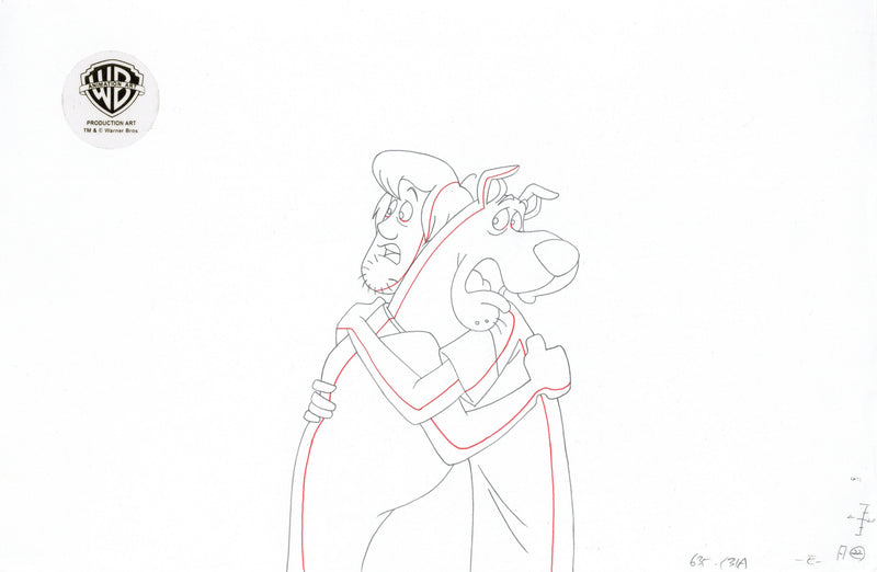 What's New, Scooby-Doo? Original Production Drawing: Scooby, Shaggy