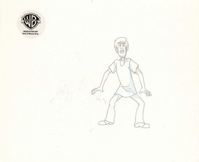 Scooby-Doo on Zombie Island Original Production Cel with Matching Drawing Signed by Bob Singer: Shaggy, Scooby
