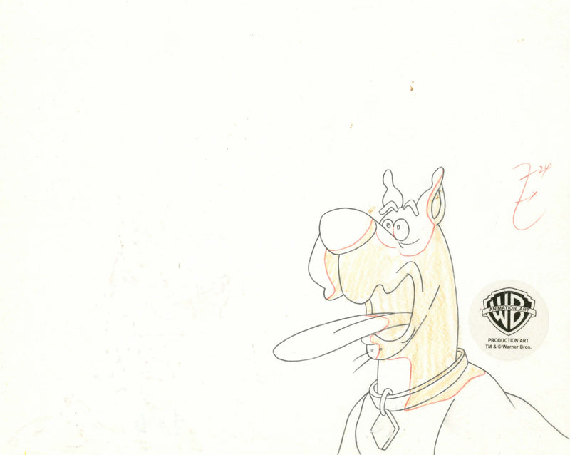 Scooby-Doo on Zombie Island Original Production Cel with Matching Drawing Signed by Bob Singer: Shaggy, Scooby