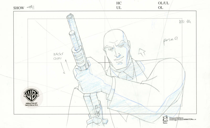 Justice League Unlimited Original Production Drawing: Lex Luthor