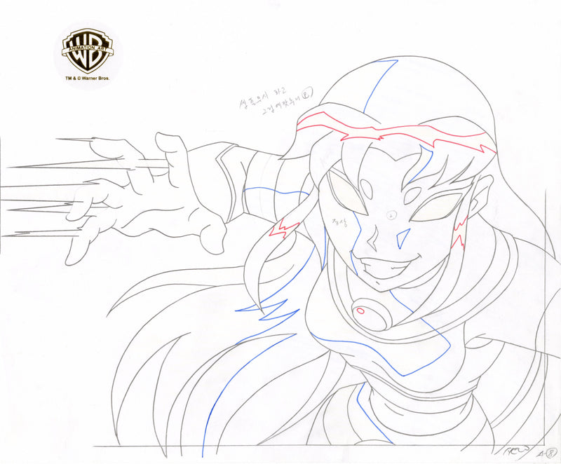 Teen Titans Original Production Drawing: Blackfire