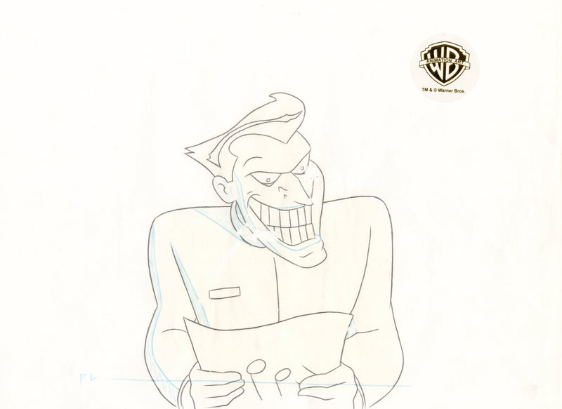 Batman The Animated Series Original Production Drawing: Joker