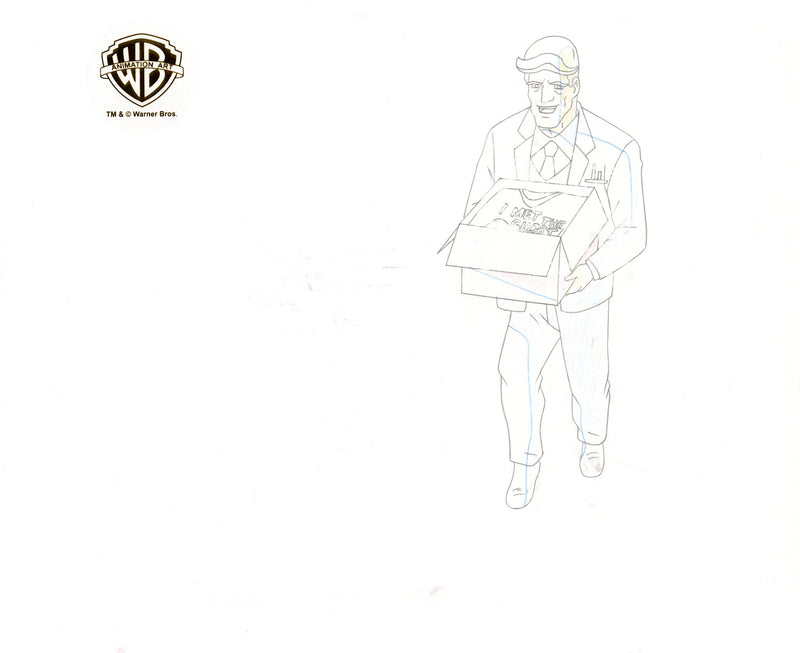 Scooby-Doo and the Witch's Ghost Original Production Cel and Matching Drawing Signed by Bob Singer: Mystery Gang, Mr. McKnight