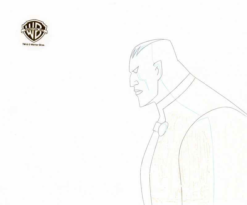Batman Beyond Original Production Cel on Original Background with Matching Drawing: Derek Powers, Mr. Fixx
