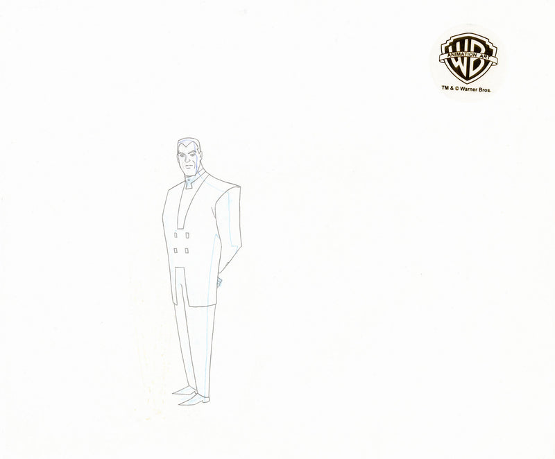 Batman Beyond Original Production Cel on Original Background with Matching Drawing: Derek Powers, Mr. Fixx