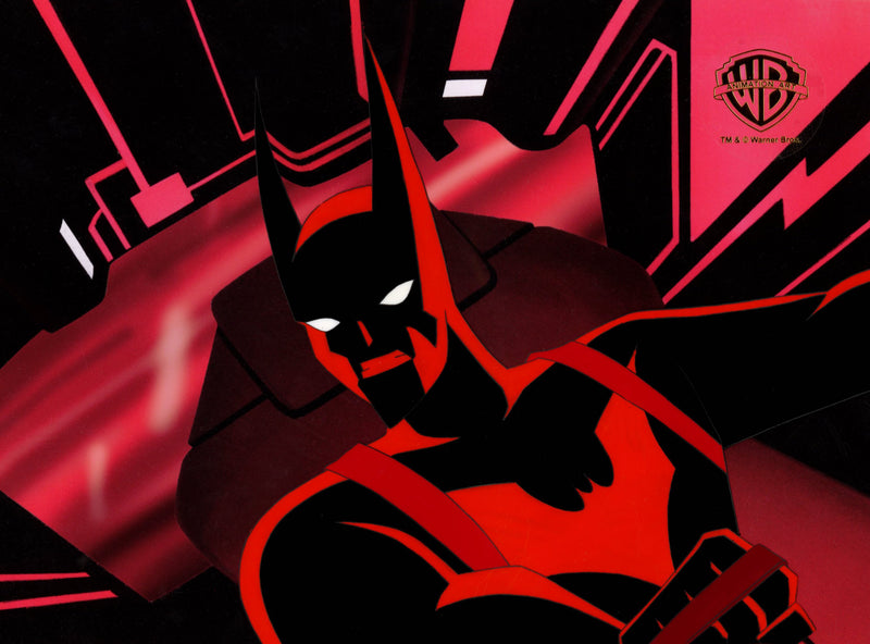 Batman Beyond Original Production Cel with Matching Drawing: Batman