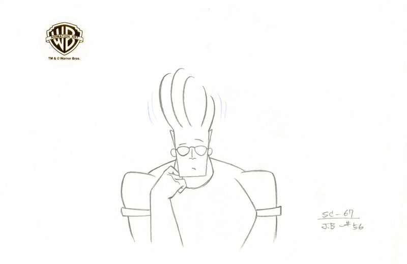 Johnny Bravo Original Production Drawing: Johnny Bravo