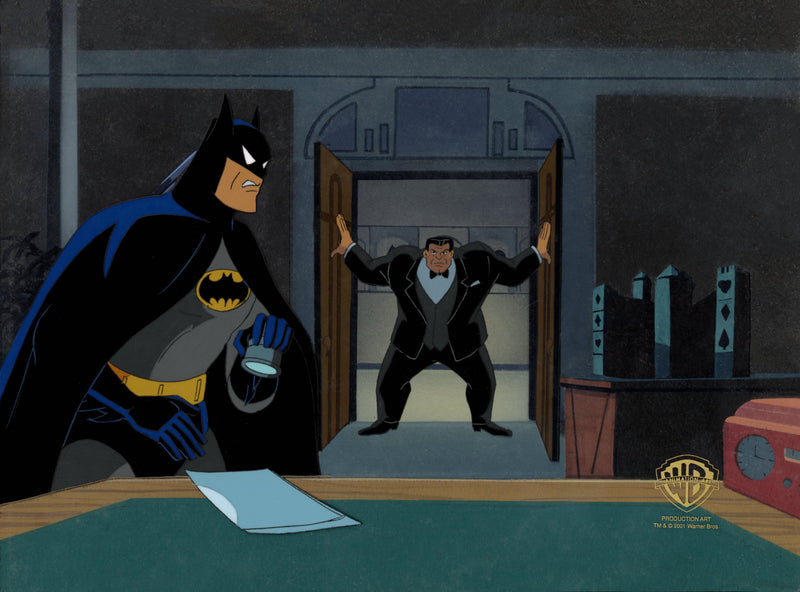 Batman The Animated Series Original Production Cel On Original Background: Batman, Irving