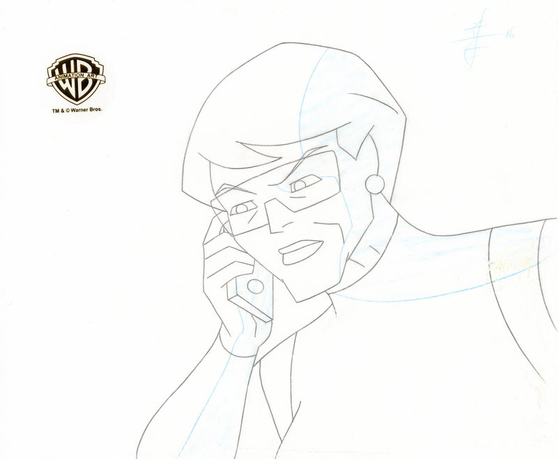 Batman Beyond Original Production Cel with Matching Drawing: Barbara Gordon