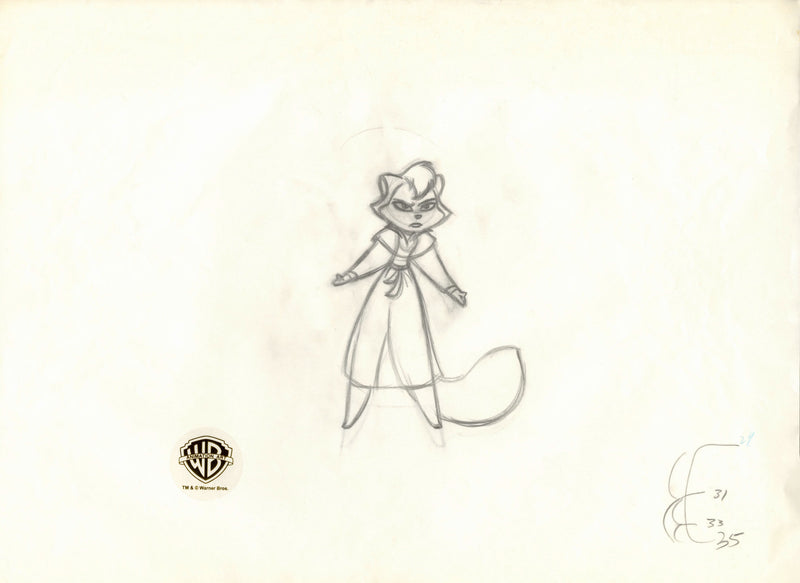 Cats Don't Dance Original Production Drawing: Sawyer