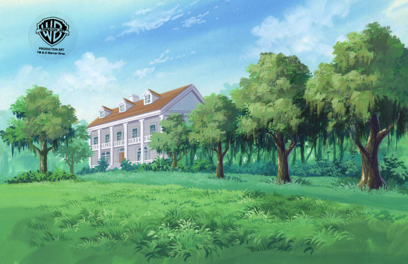 Scooby-Doo on Zombie Island Original Production Background: Moonscar Mansion