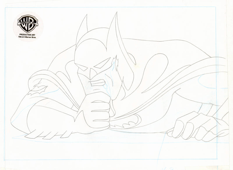Batman Mask of the Phantasm Original Production Cel with Matching Drawing: Batman