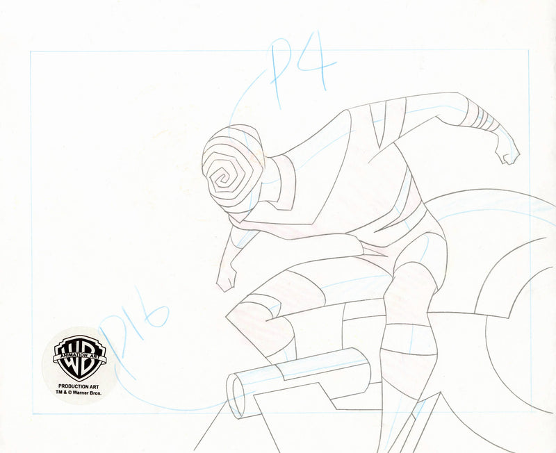 Batman Beyond Original Production Cel with Matching Drawing: Spellbinder
