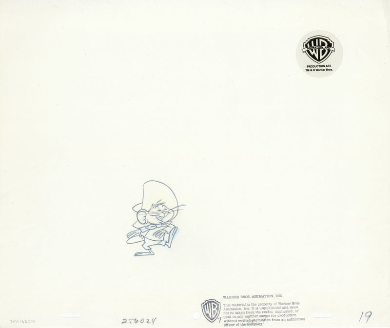 Looney Tunes Quechitos Ad Original Production Drawing: Speedy Gonzales