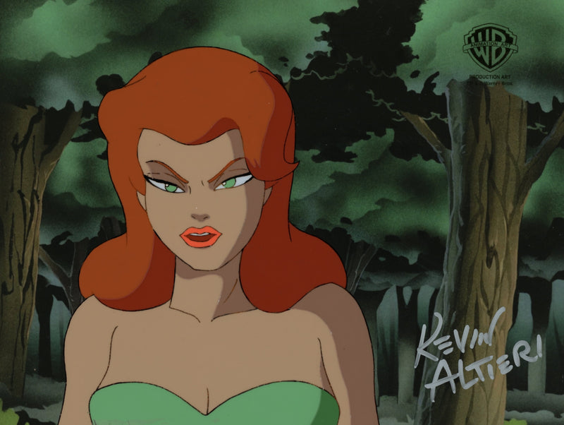 Batman The Animated Series Original Production Cel Signed by Kevin Altieri: Poison Ivy