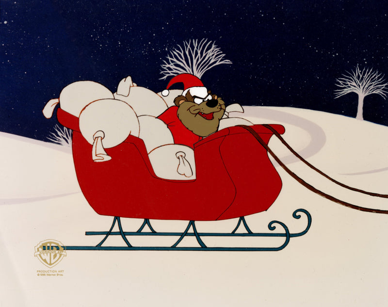 Bugs Bunny's Looney Christmas Tales Original Production Cel: Taz