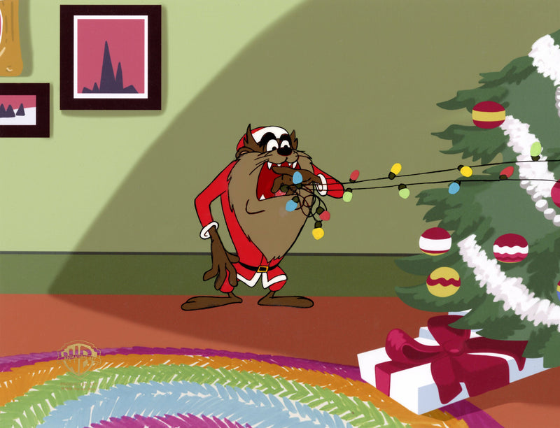 Bugs Bunny's Looney Christmas Tales Original Production Cel: Taz