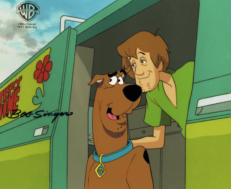 Scooby-Doo on Zombie Island Original Production Cel with Matching Drawing Signed by Bob Singer: Scooby-Doo, Shaggy