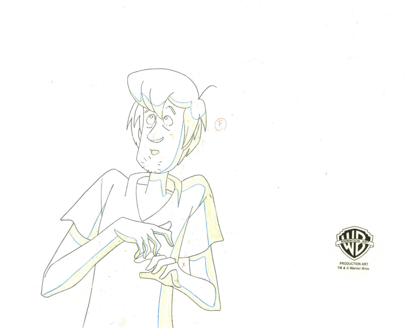 Scooby-Doo on Zombie Island Original Production Cel with Matching Drawing Signed by Bob Singer: Shaggy, Scooby